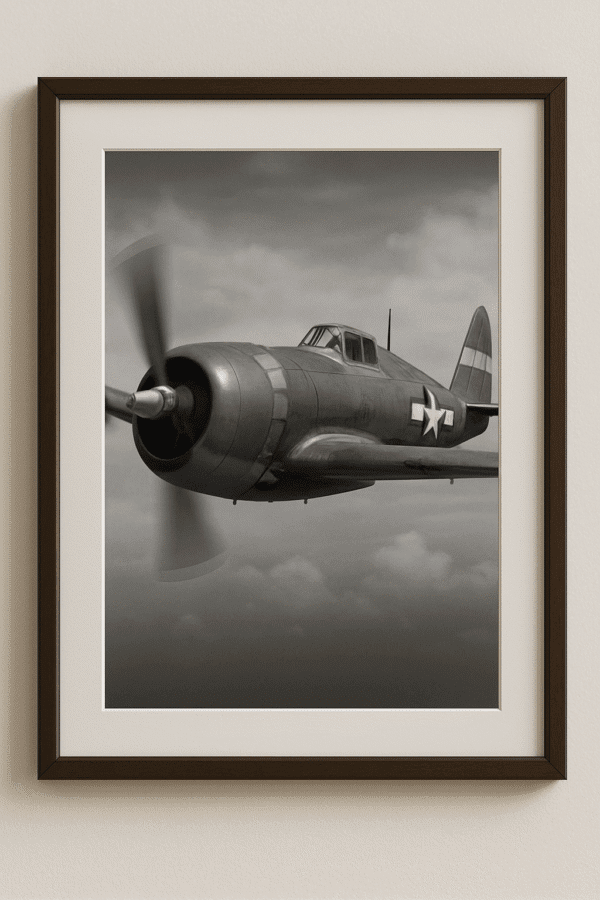 World War Era Plane Photograph
