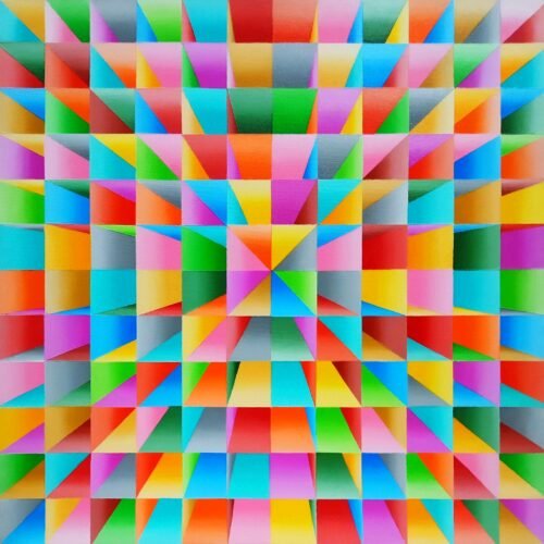 AUTUMN RHYTHM_ACRYLIC ON CANVAS_18X18 INCH Autumn Rhythm