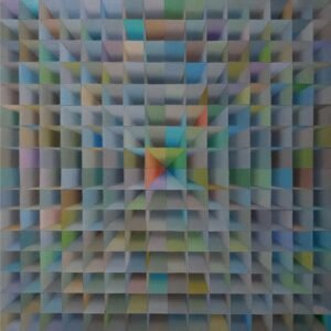 EVENING SPACE_ACRYLIC ON CANVAS_16X16 INCH