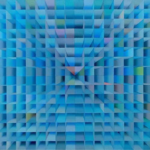 MORNING SPACE_ACRYLIC ON CANVAS_16X16 INCH Morning Space